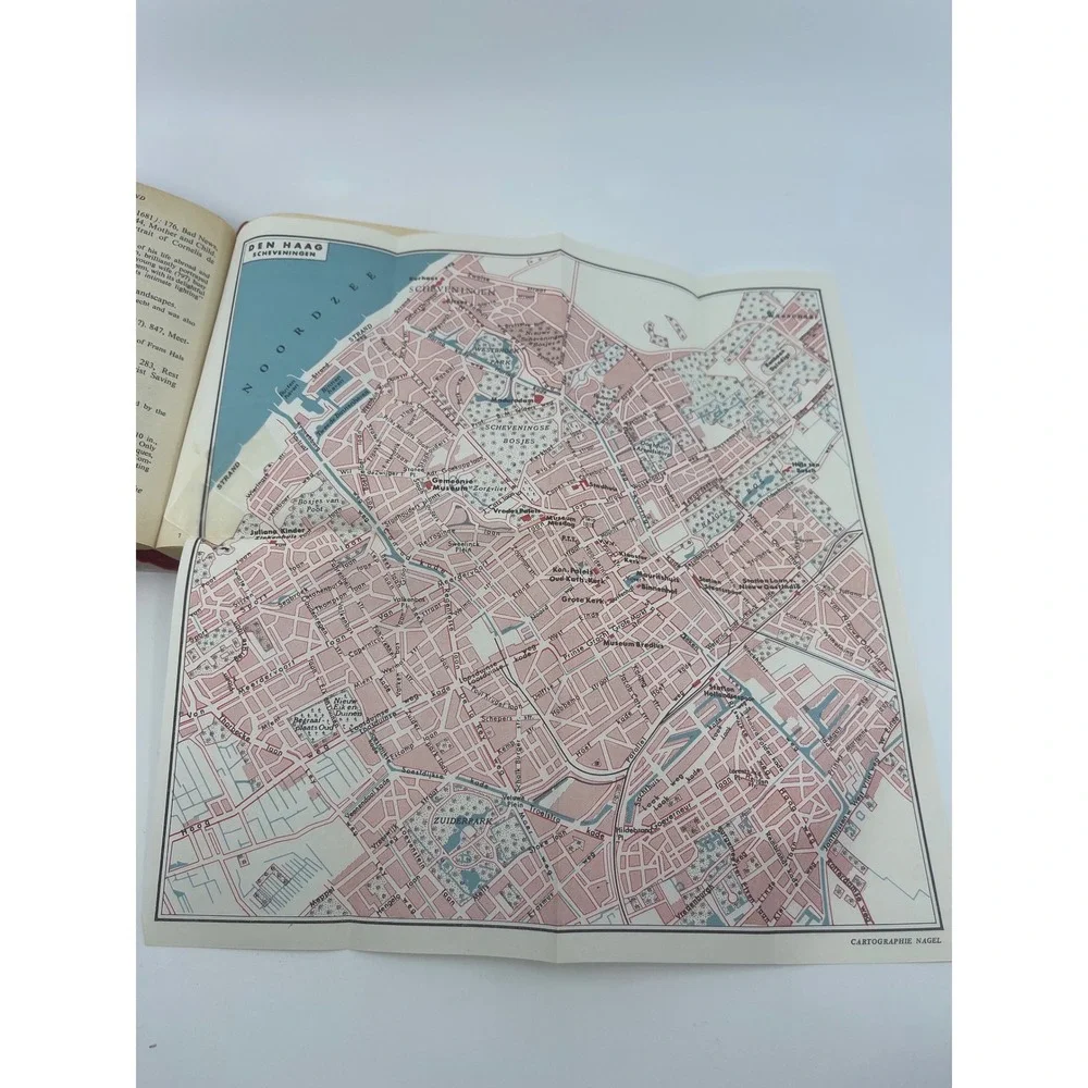 Nagels Encyclopedia Guide Holland 1968 4th Ed Vintage Travel Book Foldout Maps